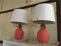 Pr of Nice Decorator Lamps  (Pineapple)