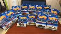 12 New Hot wheels  on card. Includes 1-4 Sercret