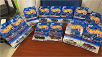 12 New Hot wheels new on cars includes 1-4 Speed