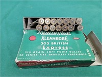 14 rounds on 303brit in a vintage Remington box