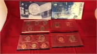 1999 US mint uncirculated coin sets including