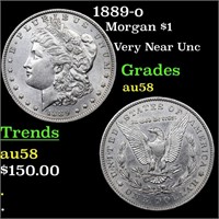 1889-o Morgan $1 Grades Choice AU/BU Slider
