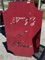 LARGE Metal Sign