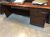 Kimball Desk & L-Shaped Credenza