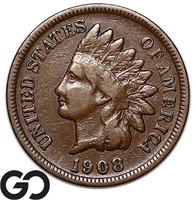 1908-S Indian Head Cent, VF+ Key Date