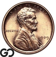 1909 VDB Lincoln Wheat Cent, Gem BU Blazer!