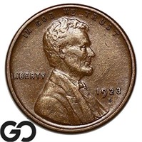 1923-S Lincoln Wheat Cent, Choice AU++ Better Date