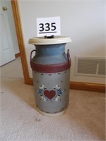 Painted 5 gal Milk Can /  Dispenser Can