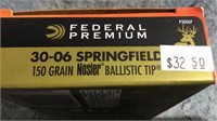 (1) Box30-06 Springfield Ammo (20) Rds