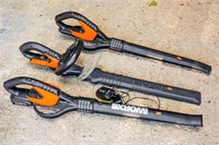 3 Worx Battery Operated Hand Tools W/ One Battery