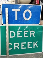 Road Signs Two, TO, Deer Creek look at pictures