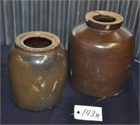 1/2-gal & 1-gal stoneware jars