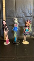 Monster High Collection Dolls Qty 3