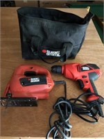 Lot of Black and Decker Power tools