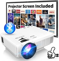 NEW 2024 Projector with 100" Projector Screen,