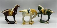 Chinese Tang Dynasty War Horses Hand Painted