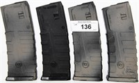 Lot of 4 EMA CD AR-15 30 Rd. Mags W/ Round Counter