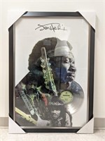 Framed Photo: Jimi Hendrix (39" H x 27.5" W)