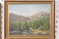 George Harper Oil Painting of a Landscape,