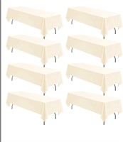 8 pack beige table cloth