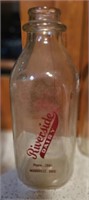 Riverside Dairy Woodsville Ohio Quart Bottle