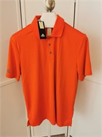 Men's Adidas Polo - Size XL - Orange - New