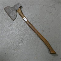 Nice Early Broad Axe w/Handle - (Marked)