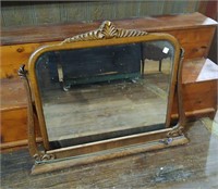 Antique Dresser Mirror and Harp