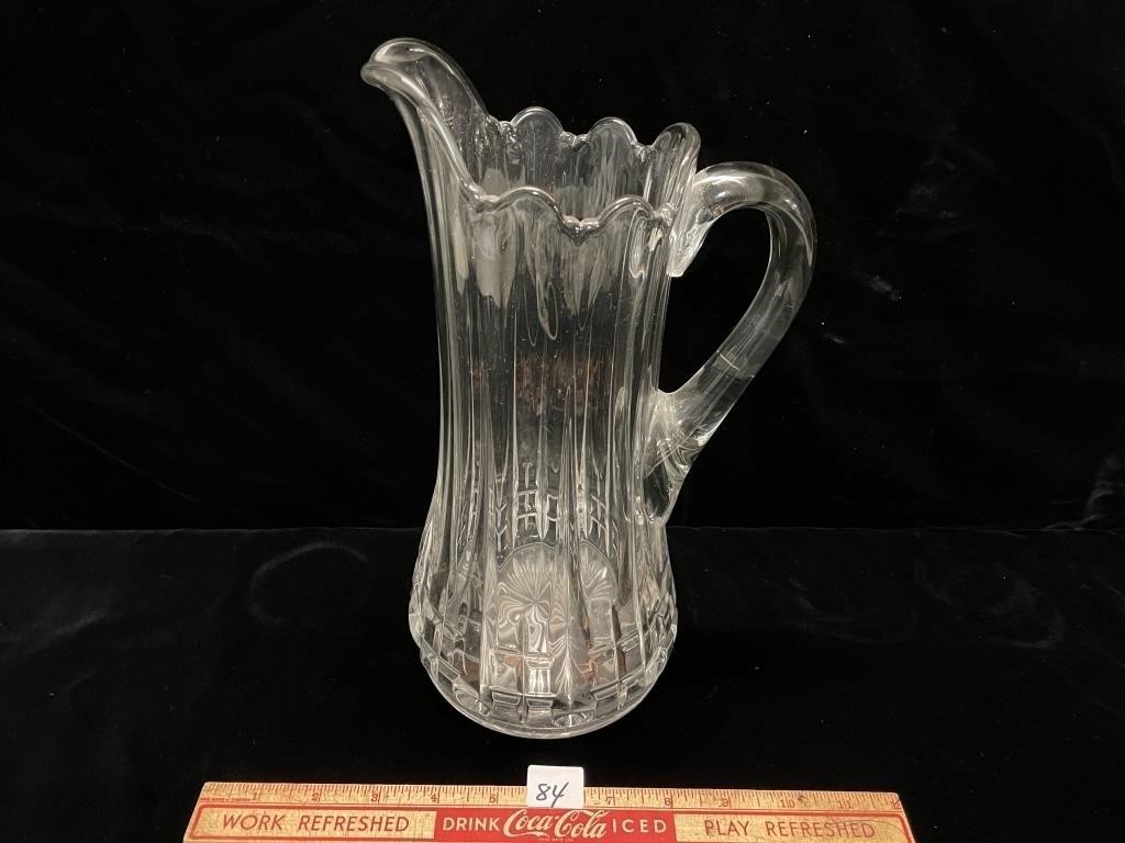 LARGE GLASS PITCHER