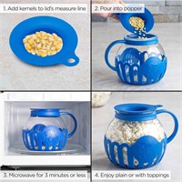 Micro-Pop Popcorn Popper with 3-in-1 Lid: 3qts