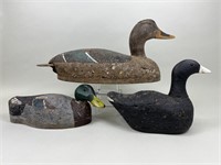 3 Cork Duck Decoys