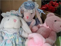 Stuffed Easter Bunnies Lot