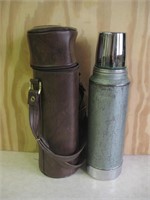 Vtg Stanley Aladdin Thermos In Carry Case See Info