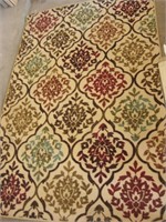 52 X 78 Empress Floral Area Rug - Needs Cleaning