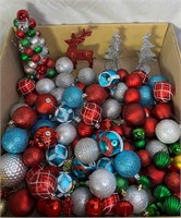 Christmas Ornaments- Red, Green, Silver, Blue