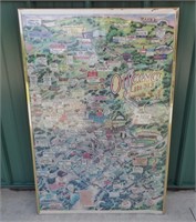 24" x 36" Ottawa, IL Business Map