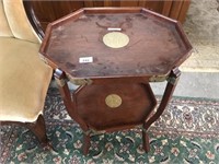 2 TIER FOLD UP CHINESE OCCASIONAL TABLE
