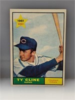 1961 Topps #421 Short Print Ty Cline Indians