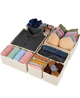 Criusia Drawer Organizer Clothes, 8 Pack