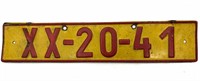 Red and Yellow Metal Sign XX-20-41 - 19.25” x 4”