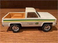 VTG 1/32 John Deere Green Equip Chevy Pickup