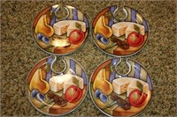 Jole Art Party Plates for Wine Glasses