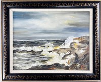 Signed Original Painting of Seascape
