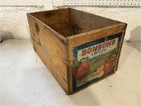 Wooden Bonsons Apple Crate