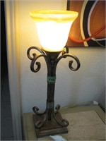 28" Metal base lamp