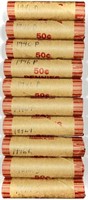 (10) Rolls 1940's Wheat Cent Penny Lot