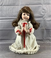 1991 Hamilton "A Christmas Prayer" Porcelain Doll