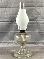 17" Clear Glass Oil Lamp