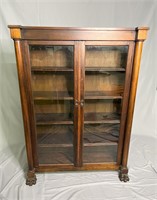 Mahogany Claw Foot Bookcase circa 1880