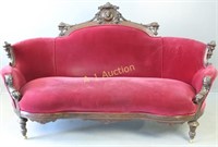 Victorian Settee with Faces